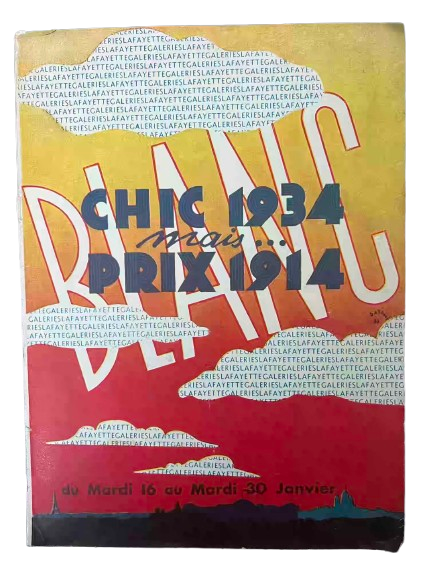 Affiche Galeries Lafayette — Chic 1934 mais prix 1914