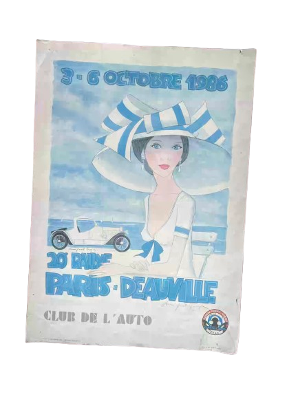 Affiche — 20e Rallye Paris-Deauville 1986 (Denis Paul Noyer)