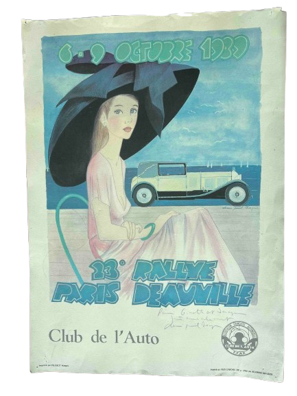 Affiche — 23e Rallye Paris-Deauville 1989 (Denis Paul Noyer)