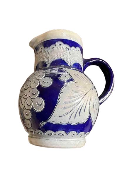 Pichet céramique bleu